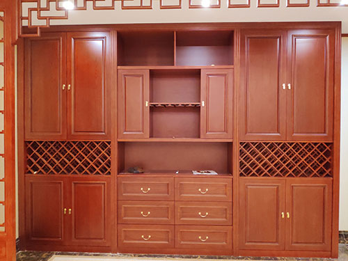 长宁中式家居装修之中式酒柜装修效果图