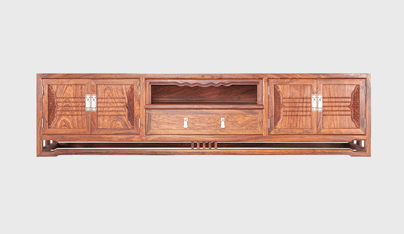 长宁刺猬紫檀电视柜低柜现代中式全实木电视柜客厅高低柜